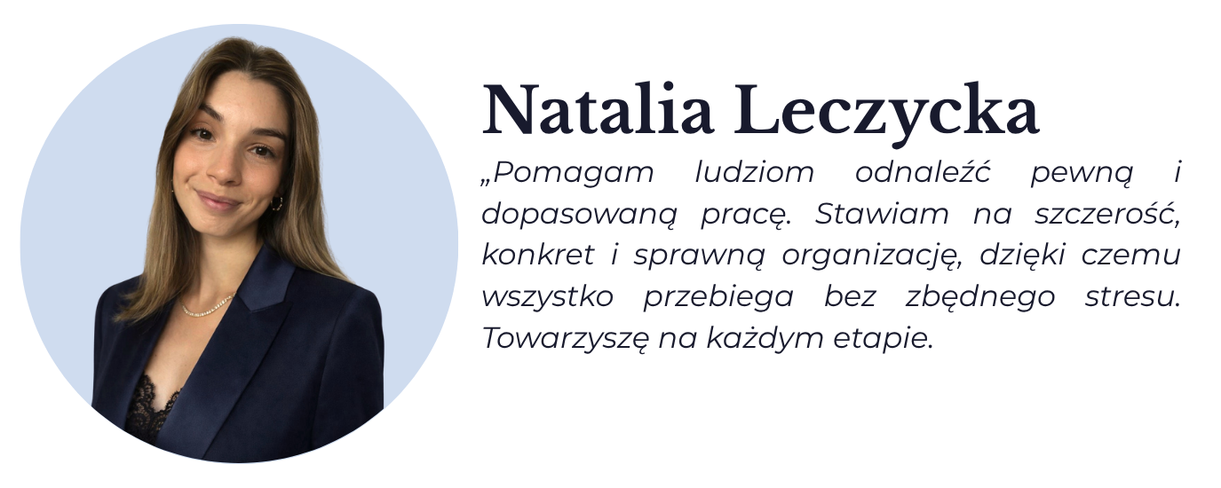 Natalia Leczycka - Rekruter
