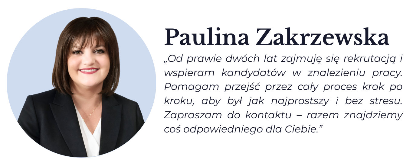 Paulina Zakrzewska - Rekruter